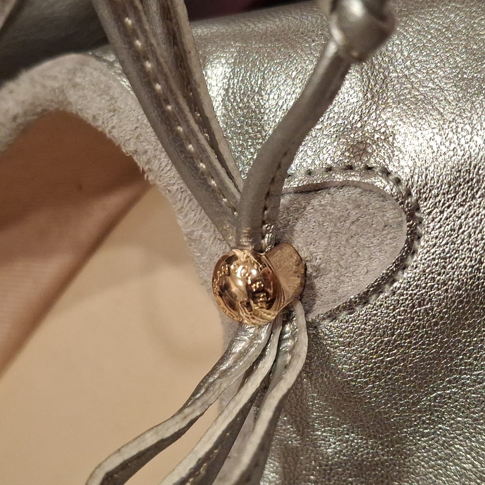 New Cole Haan Silver Ballet Flats - Picture 2 of 5